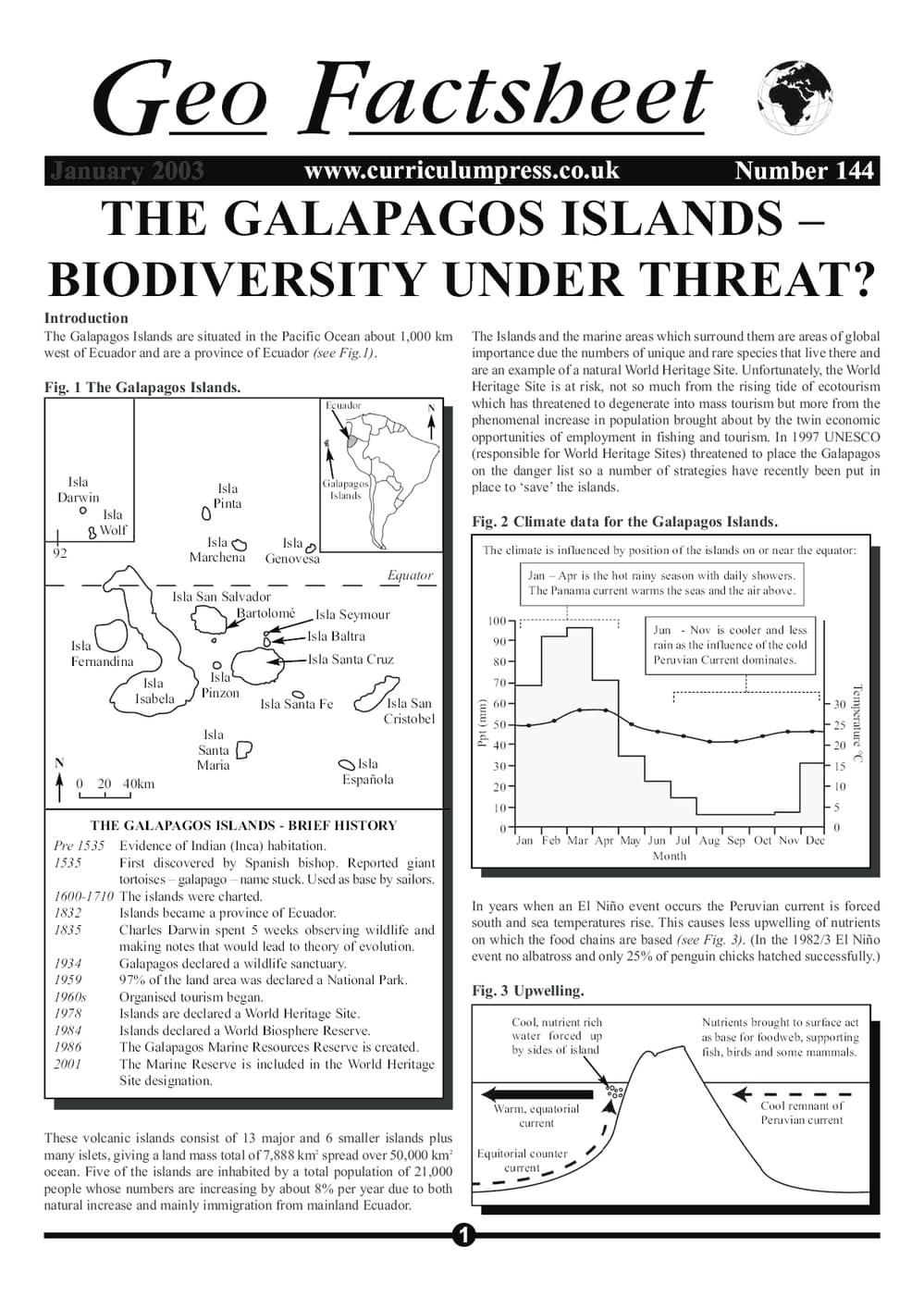 144 Galapagos Islands Biodiversity Threat