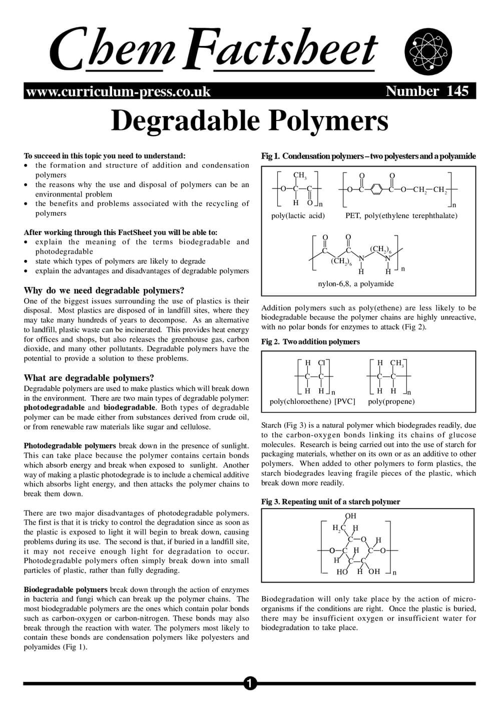 145 Degradable Polymers