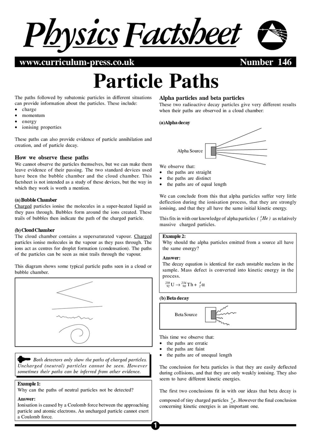 146 Particle Paths