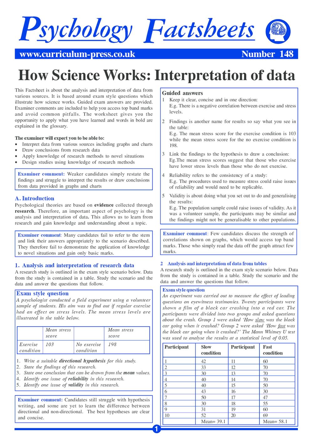 148 Interpretation Of Data