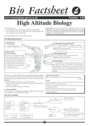 149 High Altitude Biology