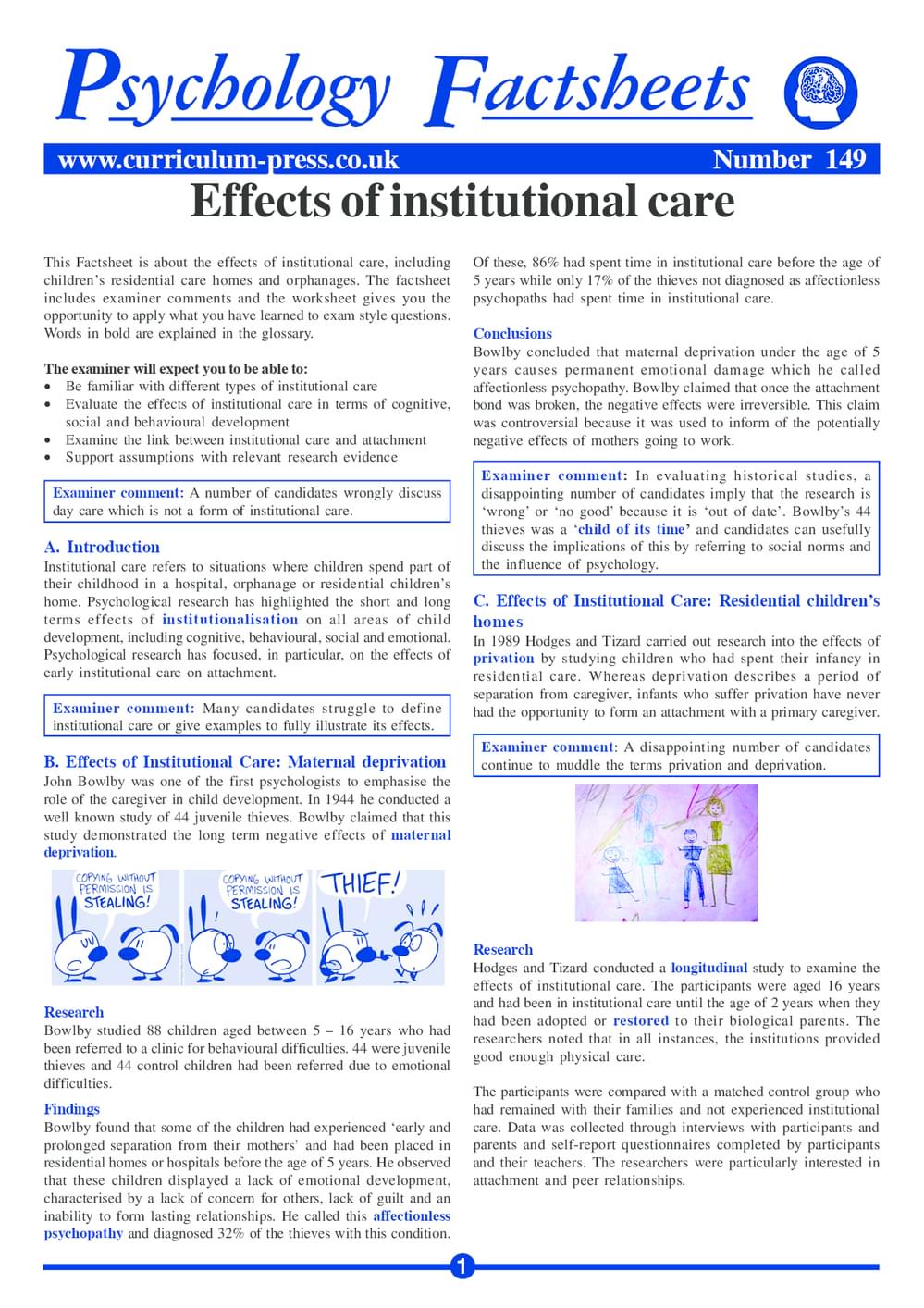 149 Institutional Care