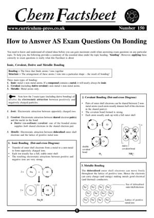 150 Questions  Bonding