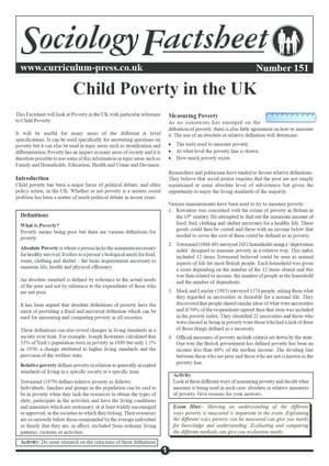 151 Child Poverty In The Uk