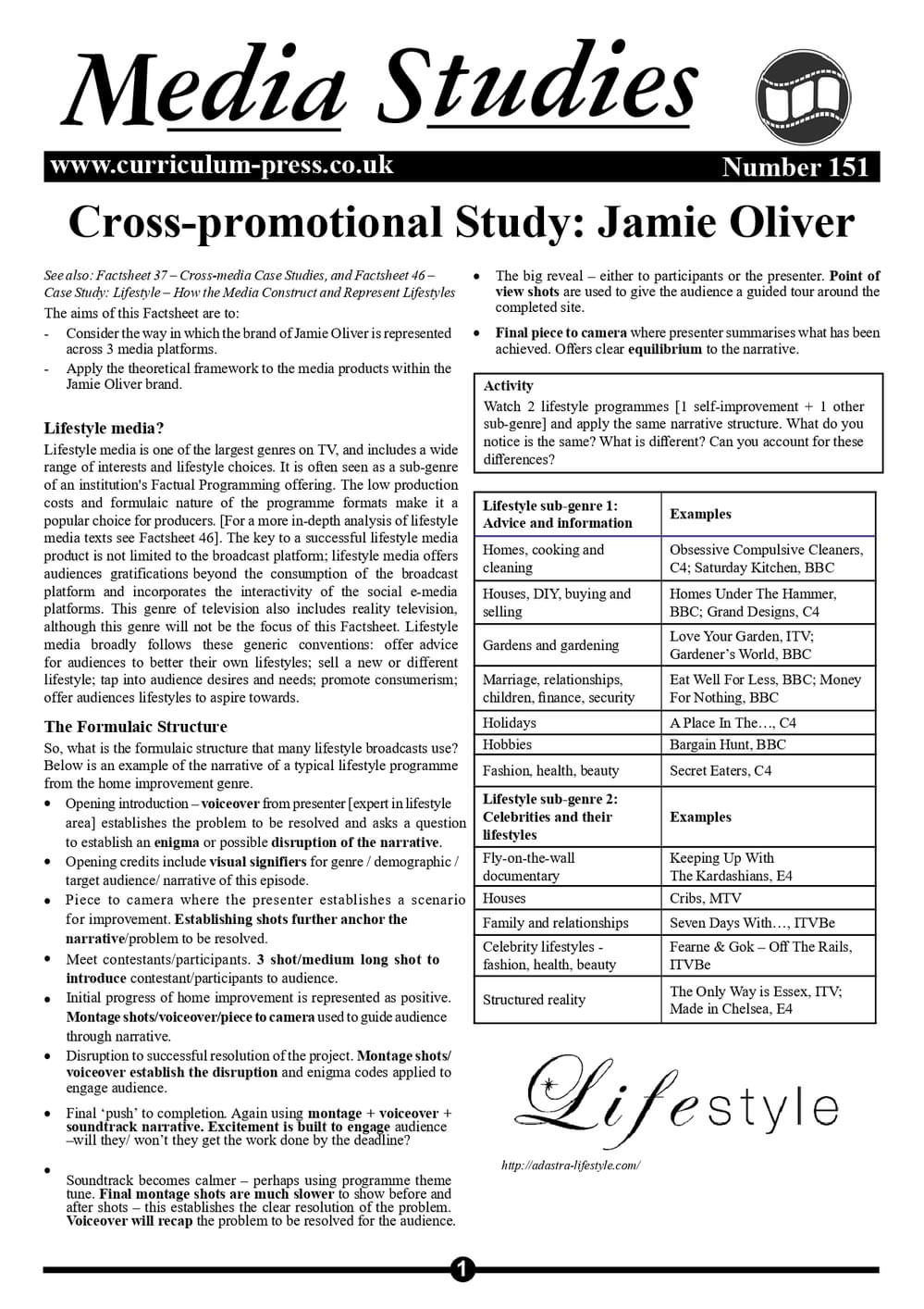 151 Cross Promotional Study   Jamie Oliver