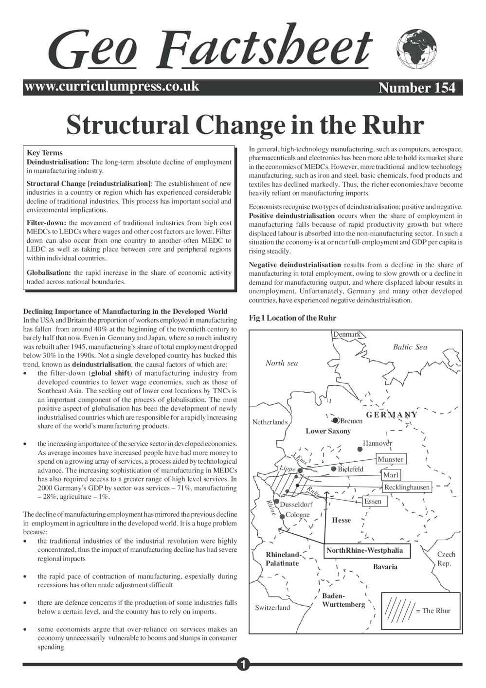 154 Structural Change The Rhur