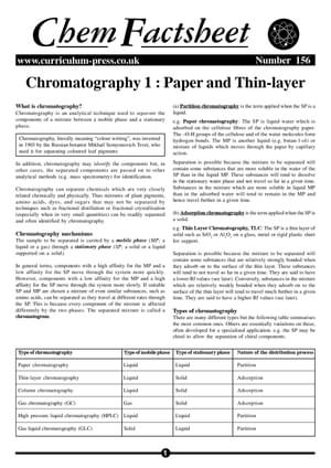 156 Chromatography