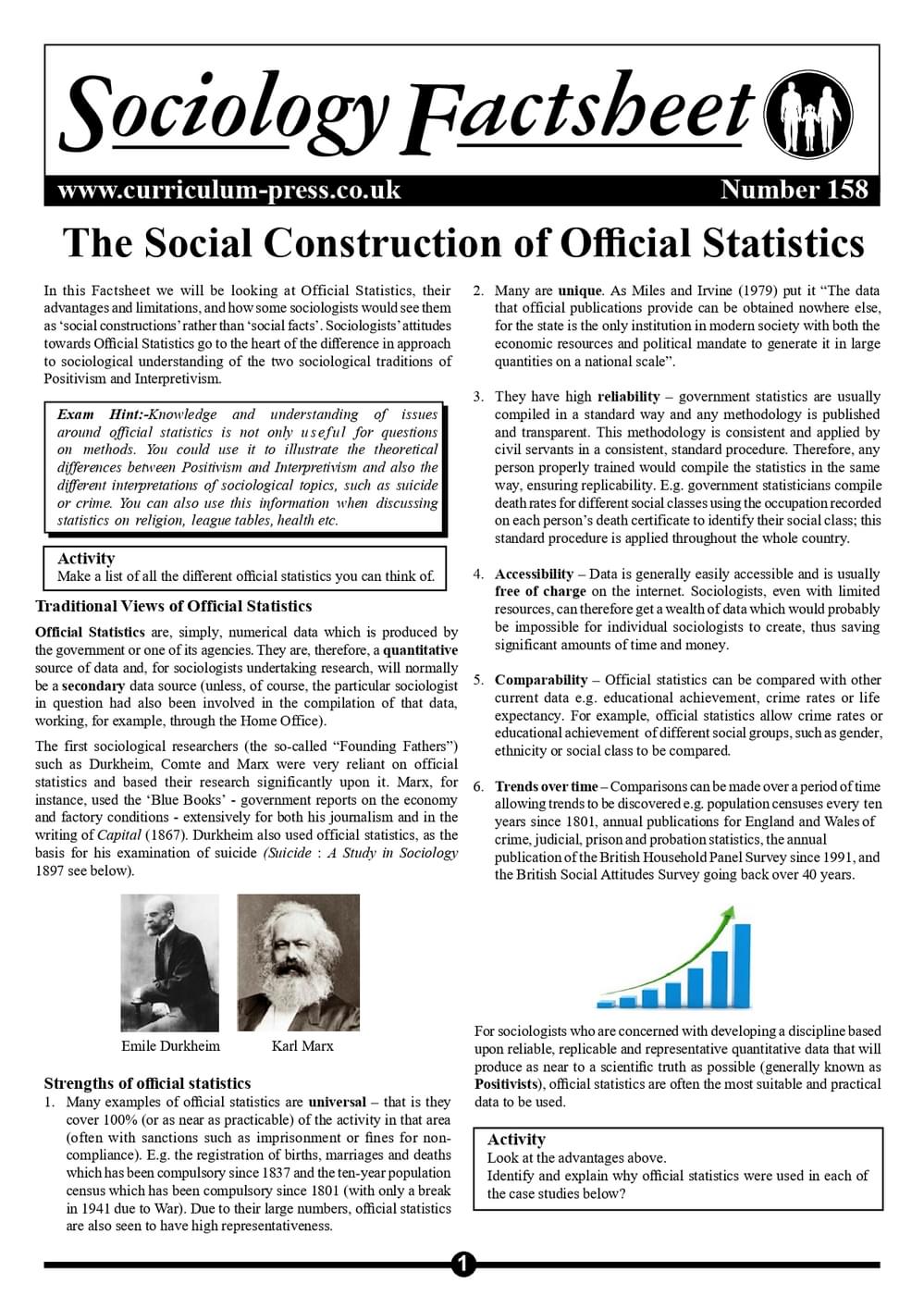 158 The Social Construction Of Official Statistics