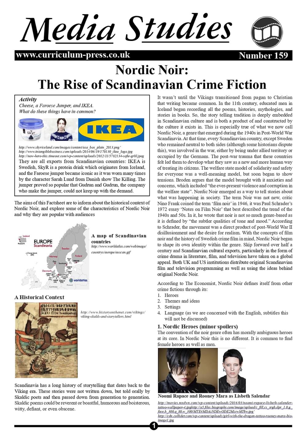 Curriculum Press - Nordic Noir: The Rise of Scandinavian Crime Fiction