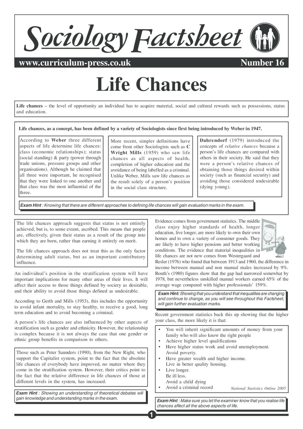 16 Life Chances