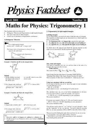 16 Trigonometry