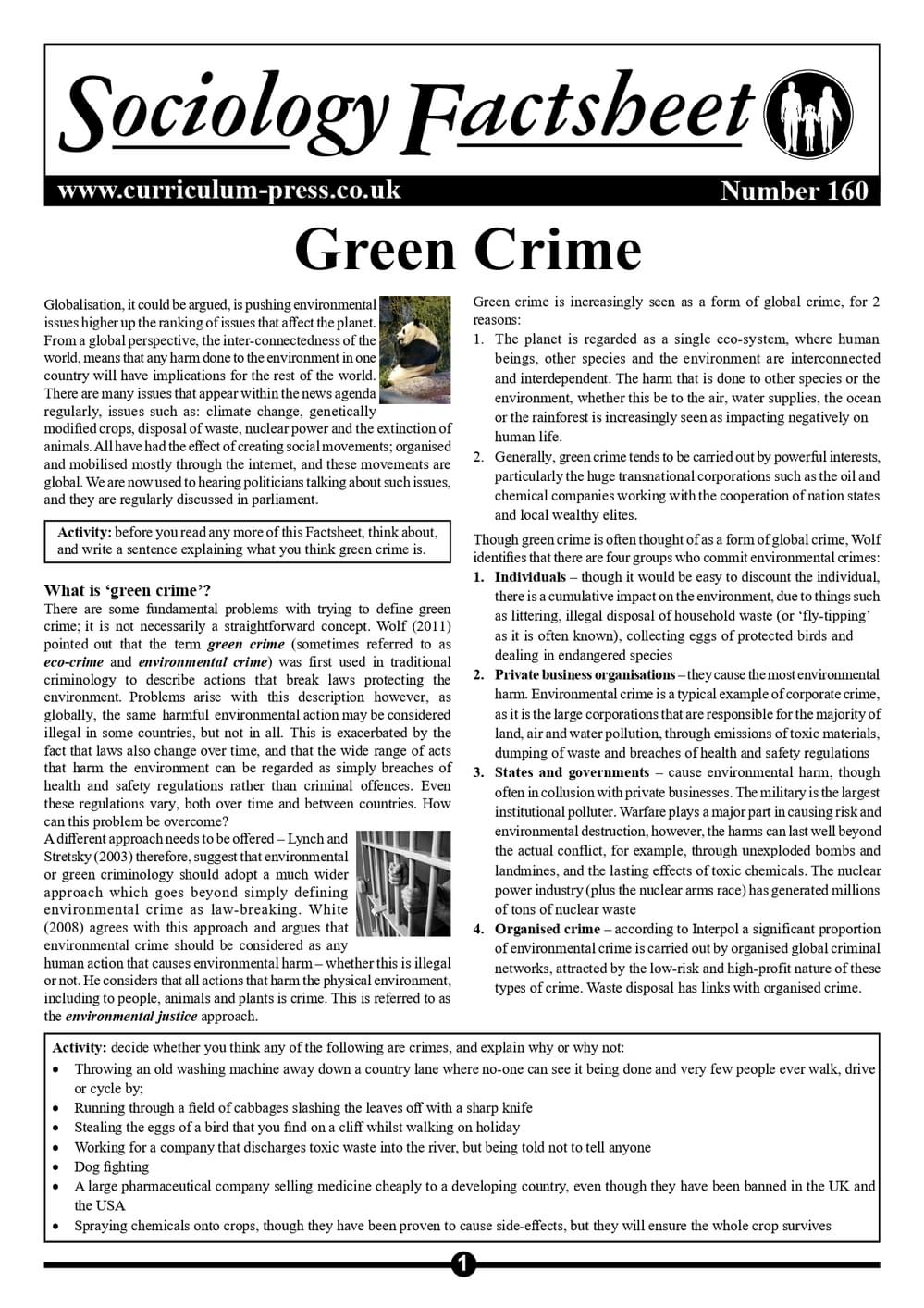 160 Green Crime
