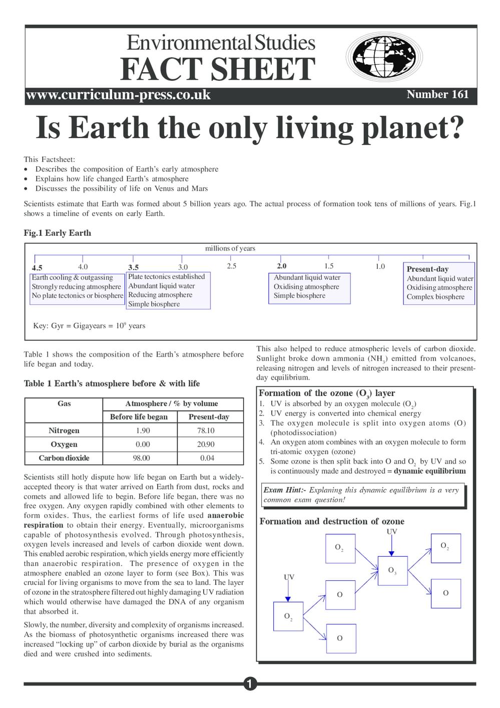 161 Earth Only Living Planet