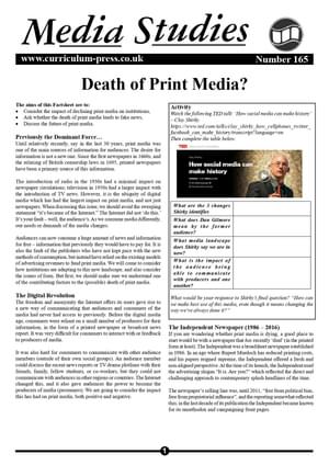 165 Death Of Print Media