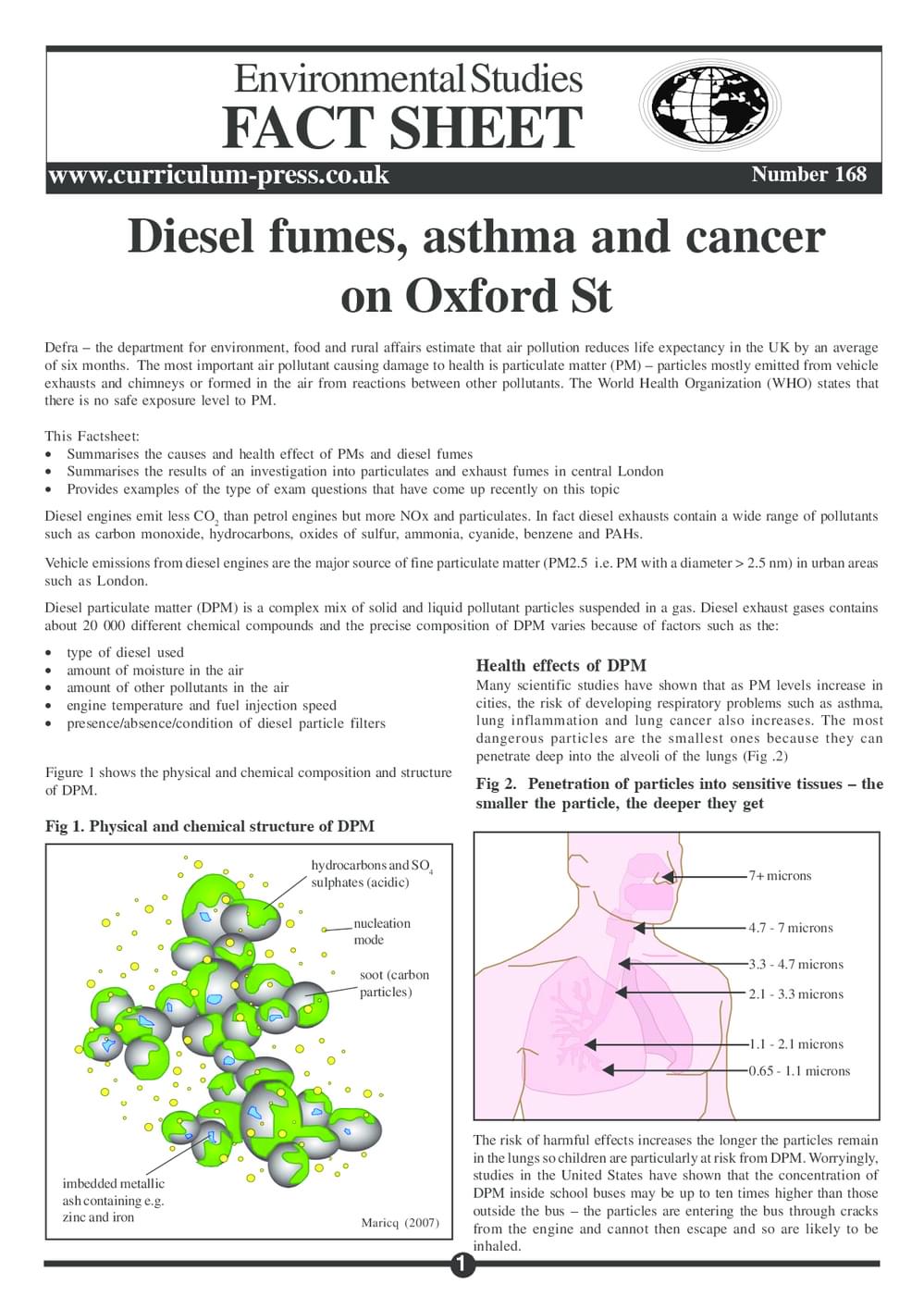 168 Diesel Fumes Sample