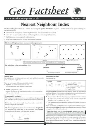 168 Nearest Neighbour Index