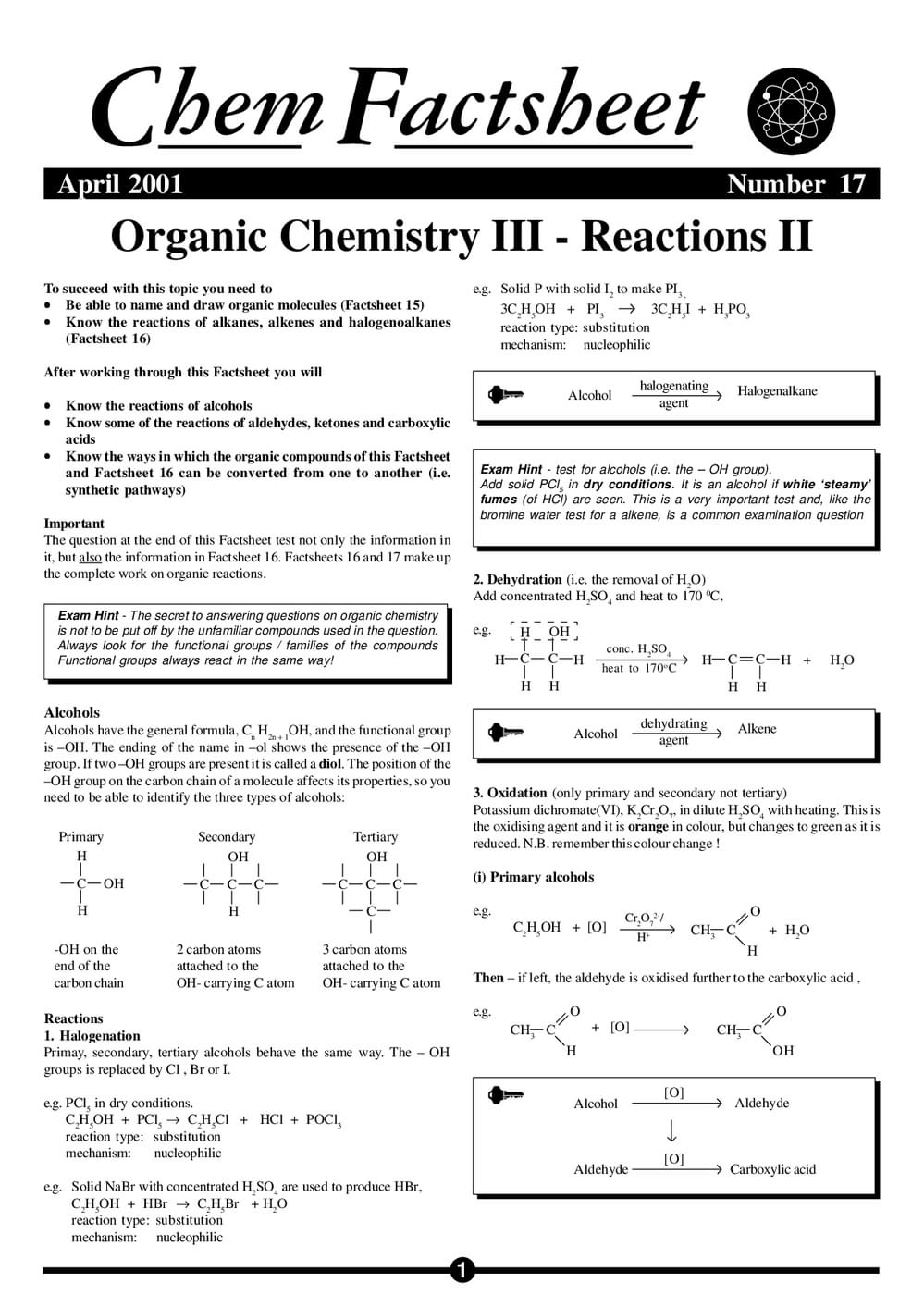 17 Organic Chem Reactions Ii