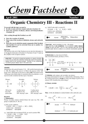 17 Organic Chem Reactions Ii