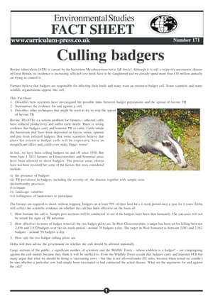 171 Culling Badgers