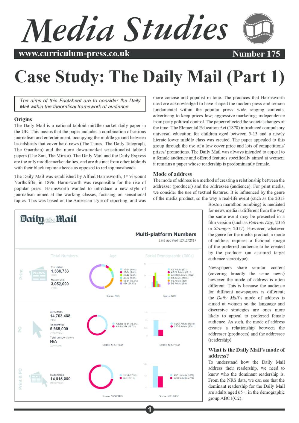 175 Daily Mail Case Study Part 1