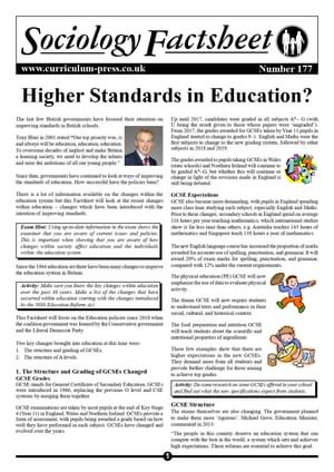 177 Higher Standards In Education Sample