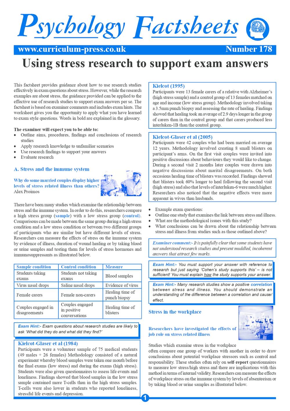 178 Using Stress Research