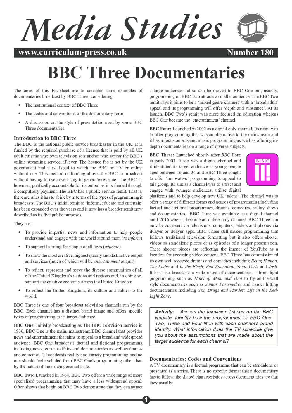 180 Bbc Three Documentaries