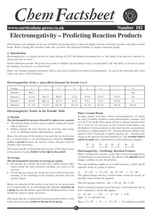 182 Electronegativity