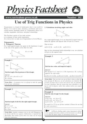 182 Trig Functions