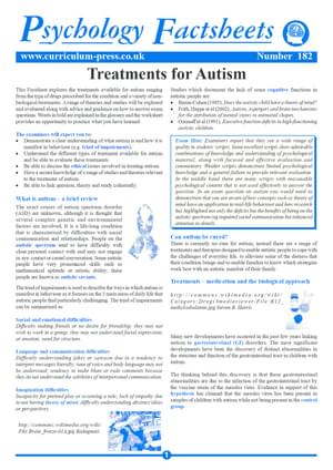 182 Treatments For Autism