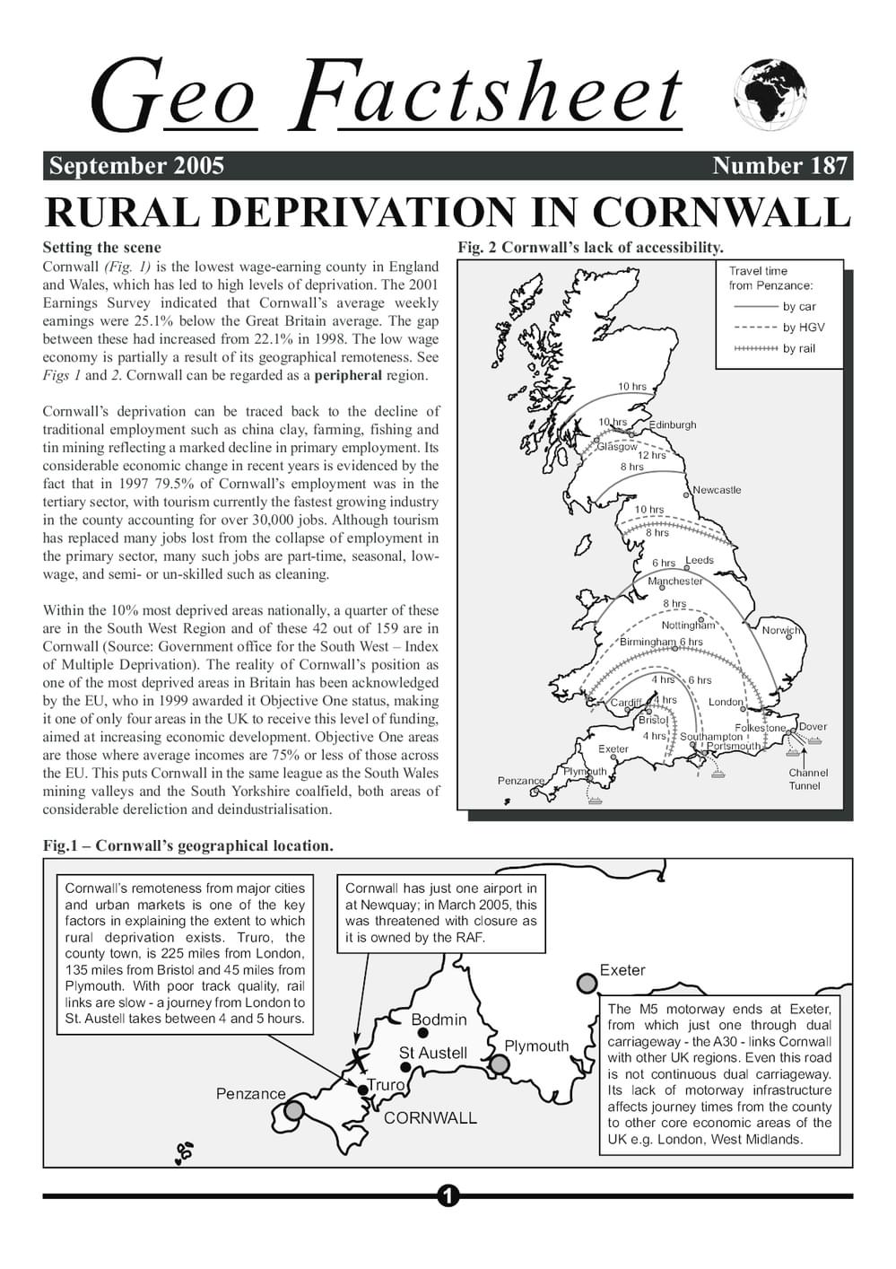 187 Rural Deprivation  Cornwall