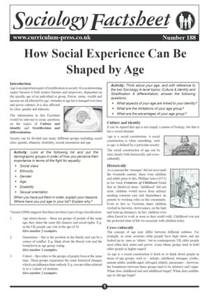 188 How Social Experience Can Be Shaped By Age