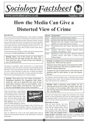 189 How The Media Can Give A Distorted View Of Crime