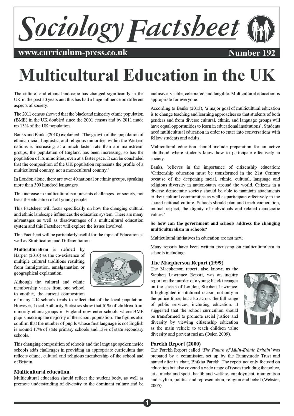 192 Multicultural Education In The Uk Sample