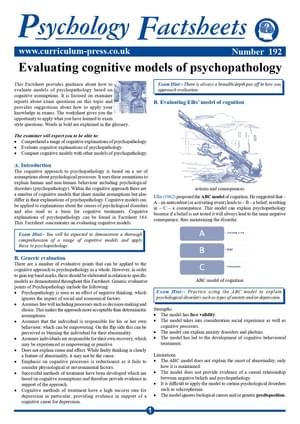192 Evaluating Cognitive Models