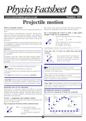 193 Projectile Motion