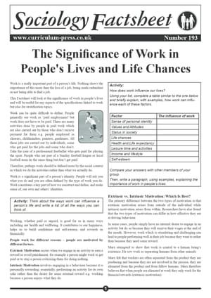 193 The Significance Of Work