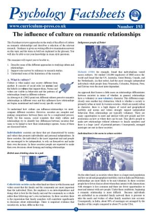 193 Culture On Romantic Relationships
