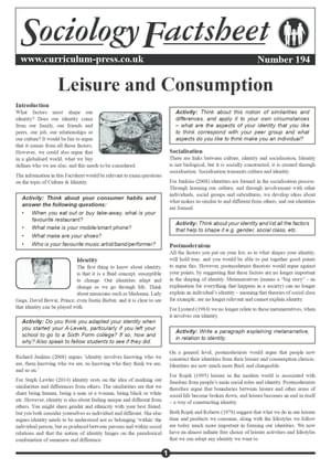 194 Leisure And Consumption