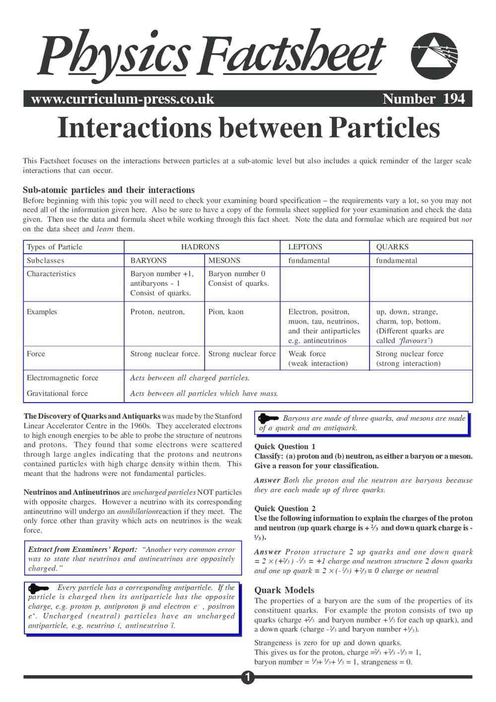 194 Particle Interaction