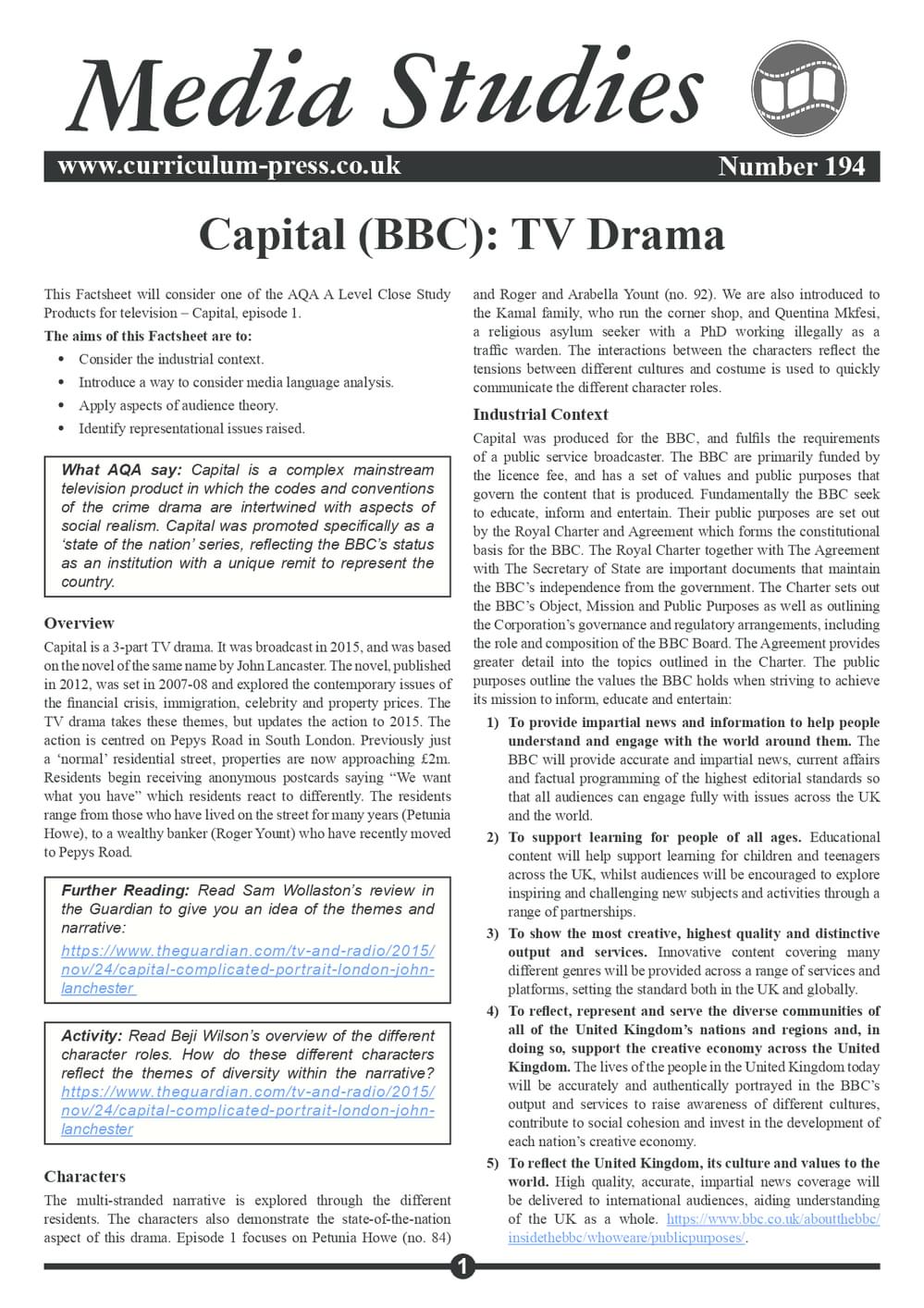 194 Capital Bbc Tv Drama