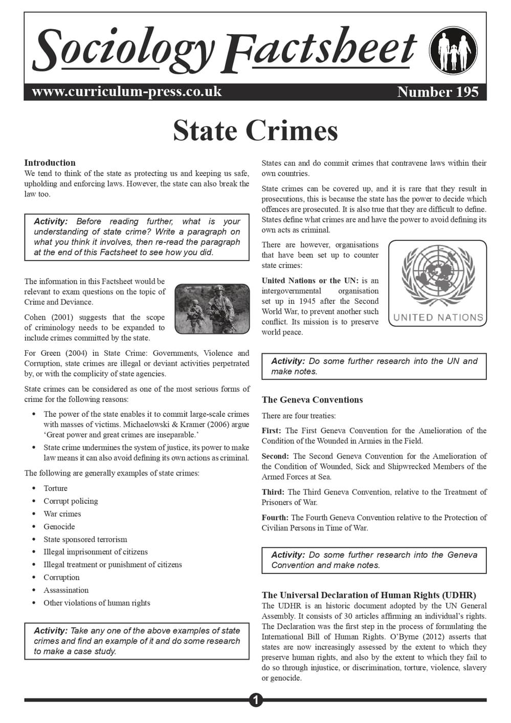 Curriculum Press - State Crimes