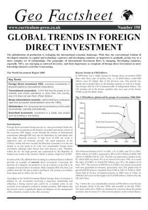 198 Global Trends In Fdi
