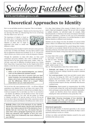 200 Theoretical Approaches To Identity