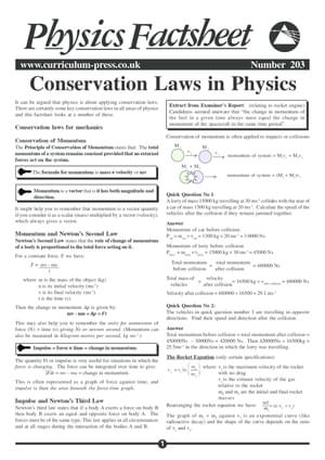 203 Conservation Laws