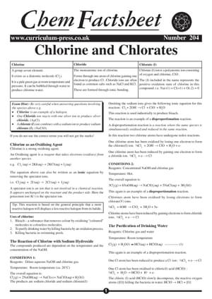 204 Chlorine And Chlorates