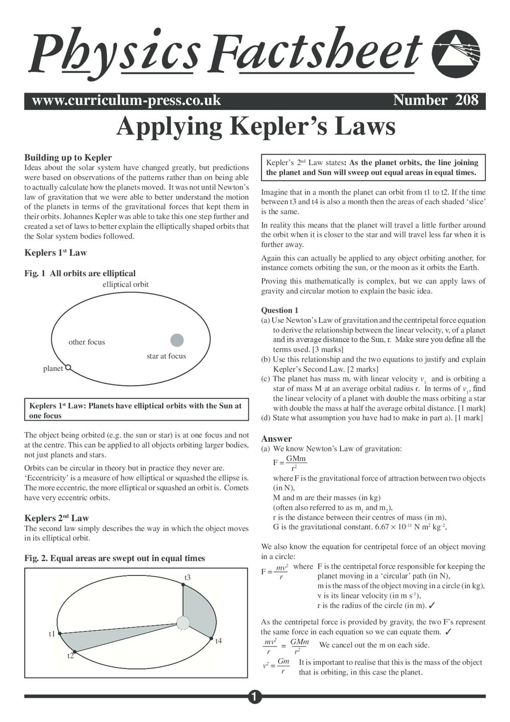 208 Keplers Laws