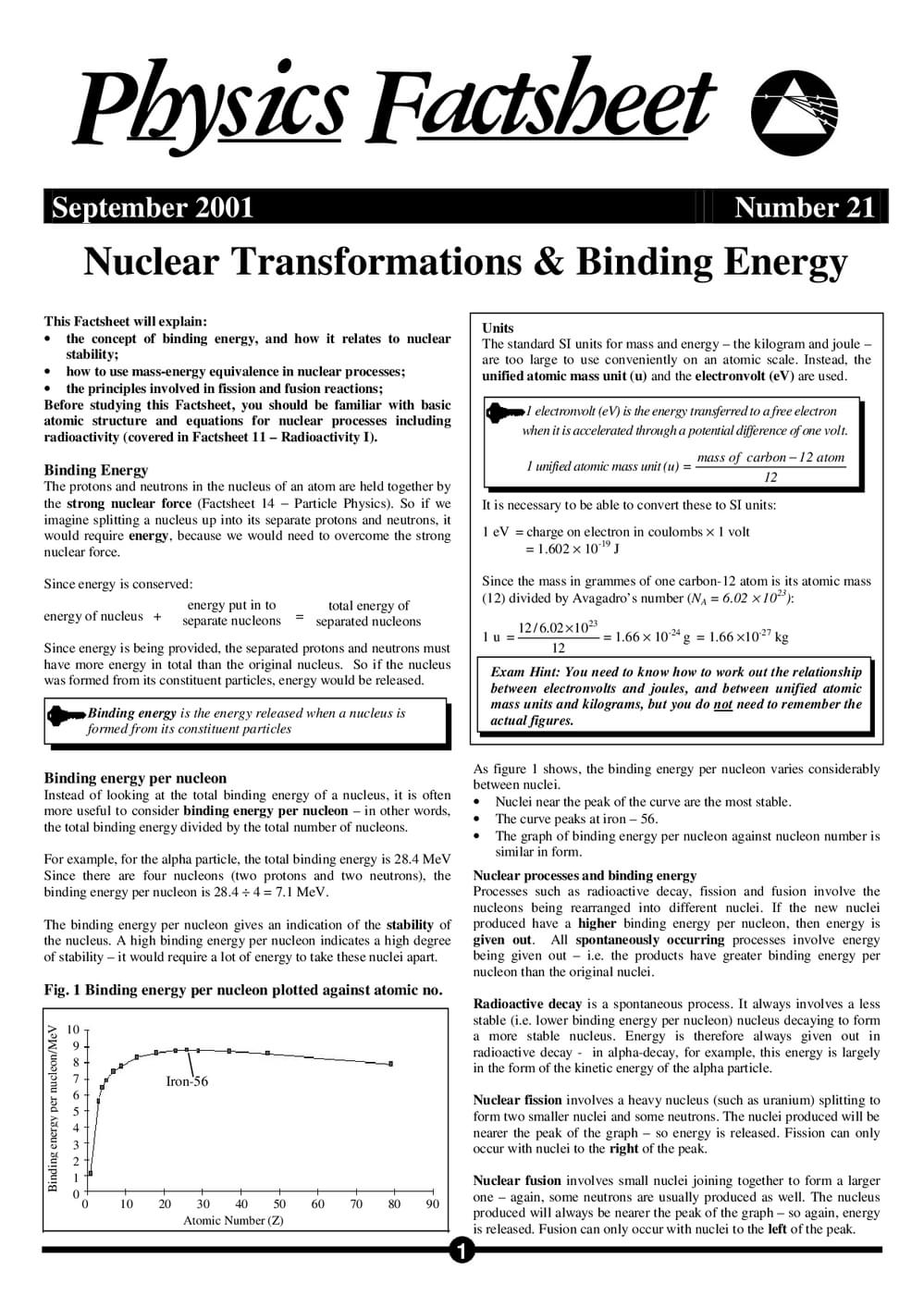 21 Nuclear Transformations