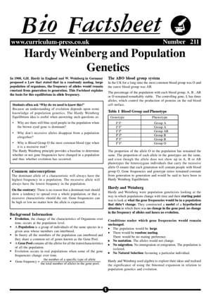 211 Hardy Weinberg
