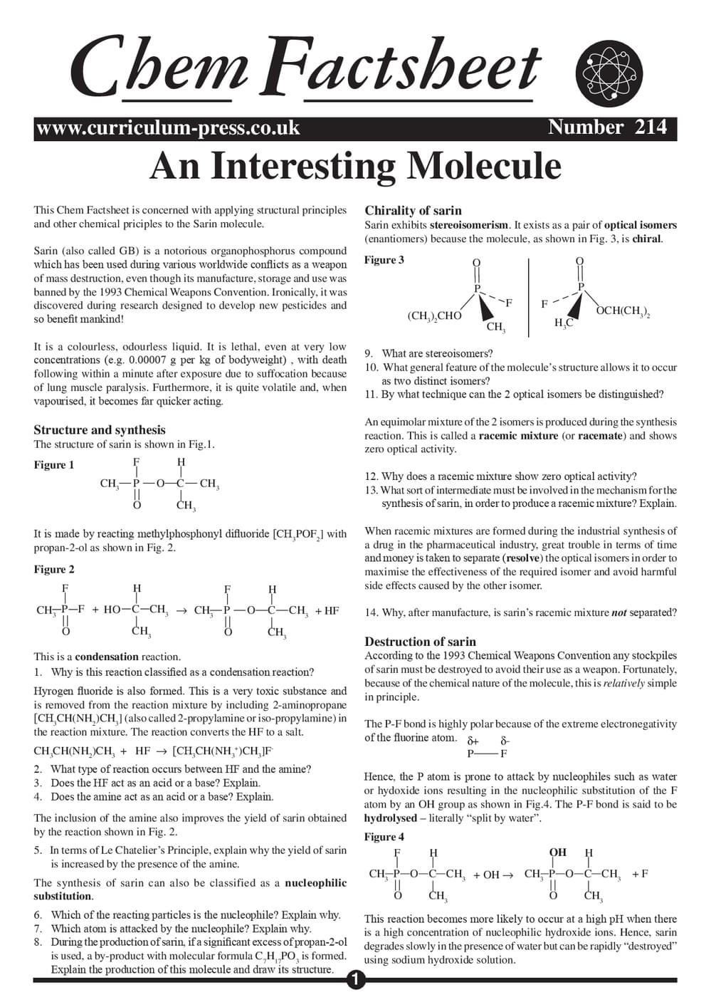214 Interesting Molecule